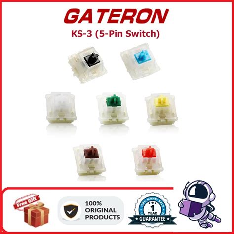 Gateron KS Mechanical Keyboard Switch Hot Swap Customized Keyboard Red Switch Brown Switch