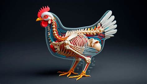 chicken   bone   middle   premium ai generated image