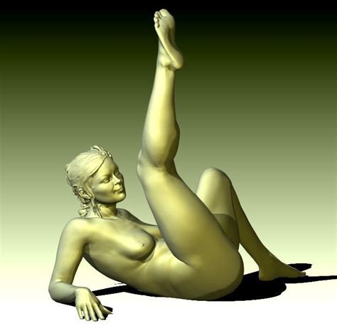 Deb S Pose Realistic Nude Female Figurine Ready For 3D Printing 3D Model 3D Printable CGTrader