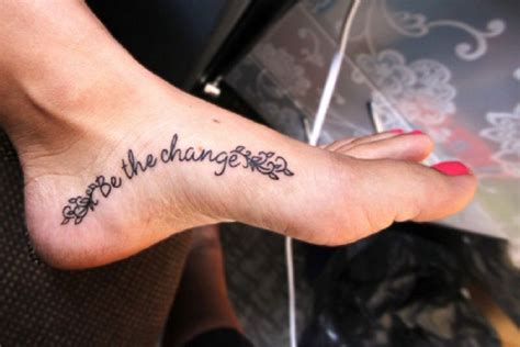 Quote Foot Tattoos Shortquotes Cc