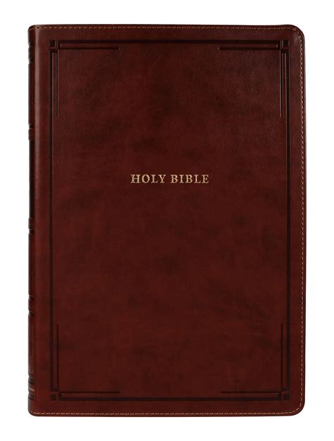 NKJV Reference Bible Super Giant Print Brown Thumb Index (Red Letter ...