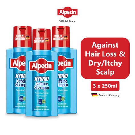 Alpecin Hybrid Caffeine Shampoo 250ml X 3 Pack Shopee Malaysia