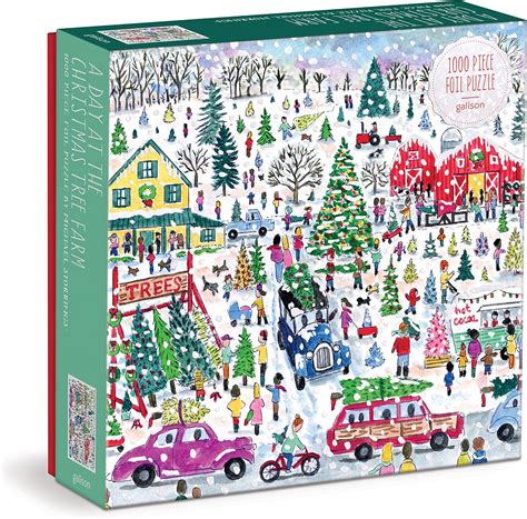 Michael Storrings Christmas Tree Farm 1000 Piece Foil Puzzle Galison