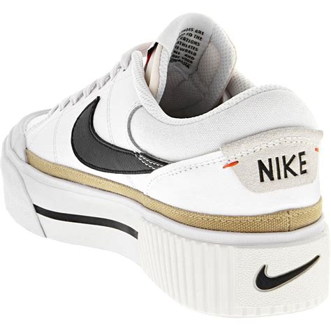 White Nike Womens Court Legacy Lift Sneaker Ph