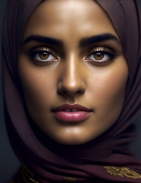 Premium Ai Image Portrait Of A Beautiful Muslim Woman