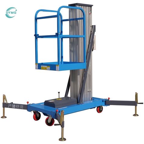 Dymg 4m 6m 8m 10m Push Around Manlift Trailing Aluminum Alloy Elevator