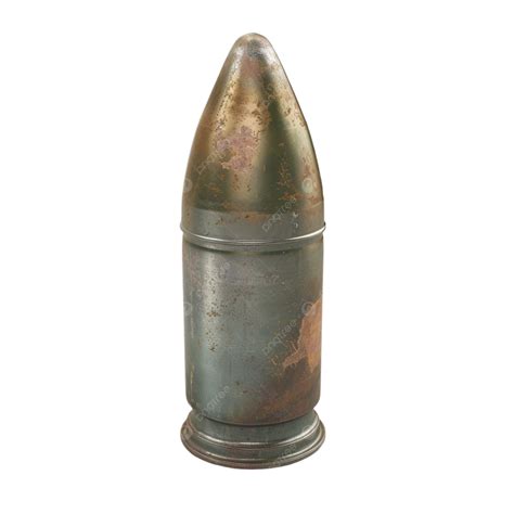 Vintage Rusted Bullet Casing With Elemental Exposure Rusted Bullet