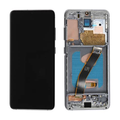 OLED Display LCD Touch Screen Gray Frame For Samsung Galaxy S20 5G