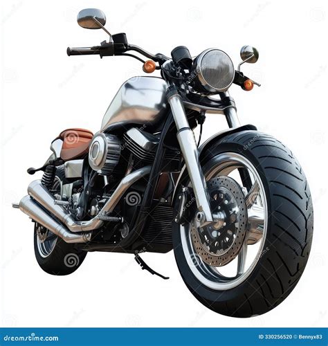 Naked Motorcycle With Sleek Design Isolated On A White Background Stock Illustration