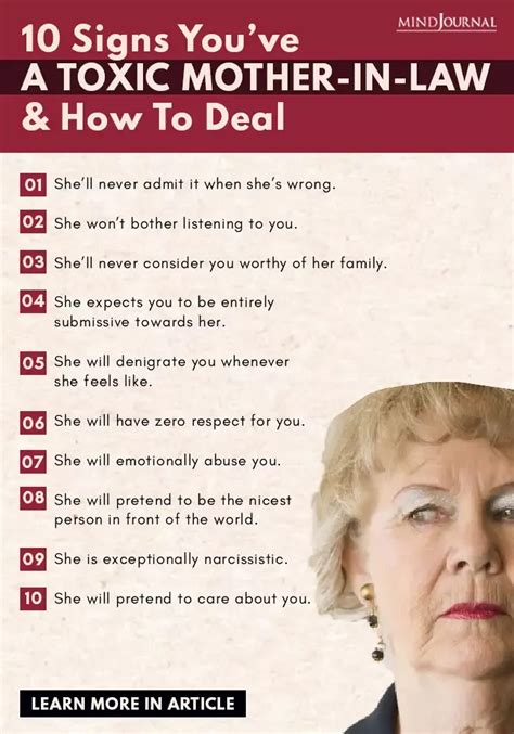 10 Signs You Have A Toxic Mother In Law And How To Deal Artofit