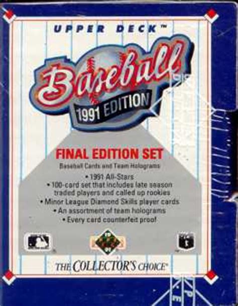 Upper Deck Final Edition Baseball Factory Set Da Card World