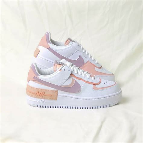 Nike Air Force 1 Shadow Amethyst Ash 39 Weiß Pastell Pink Rose