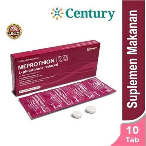 Jual Meprothion Mg Tablet L Glutathione Reduce Suplemen