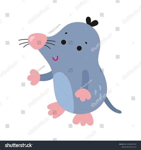Cartoon Image Naked Mole Rat Which Stock Illustration Shutterstock