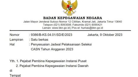 Link Download PDF Jadwal Seleksi CPNS PPPK 2023 Terbaru setelah