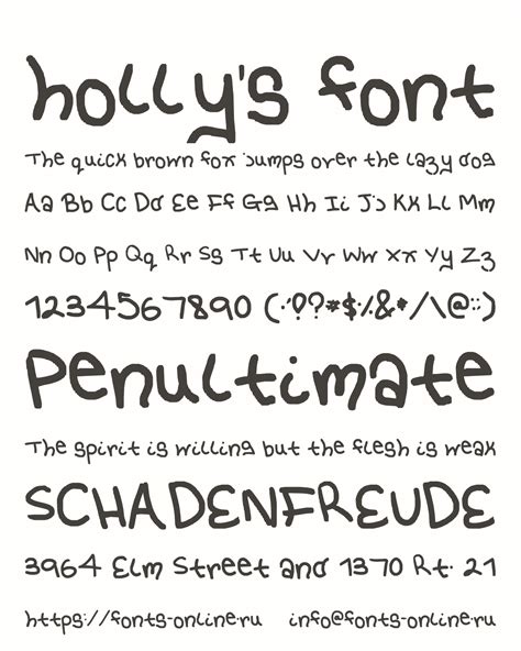 Hollys Font Font