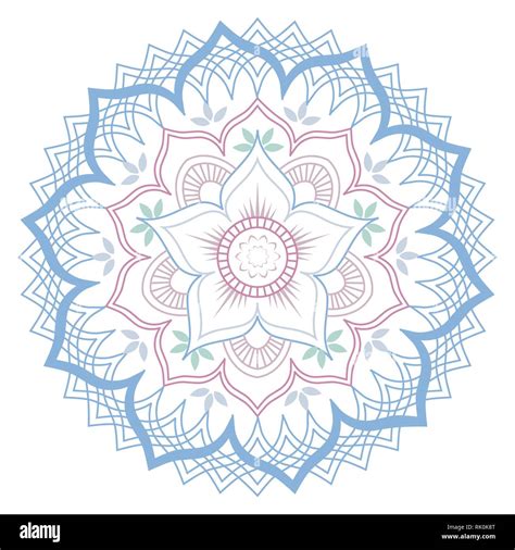 Lotus Flower Geometric Mandala Stock Vector Image Art Alamy