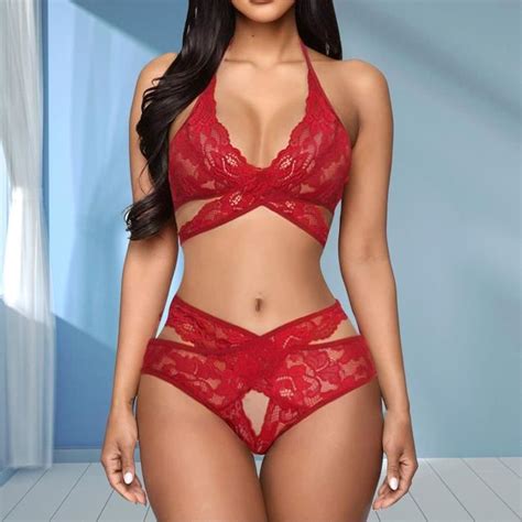 Mesdames Mode Sexy Tentation Lingerie Dentelle Neckband Babydoll Sous Vêtements ZUIHAO