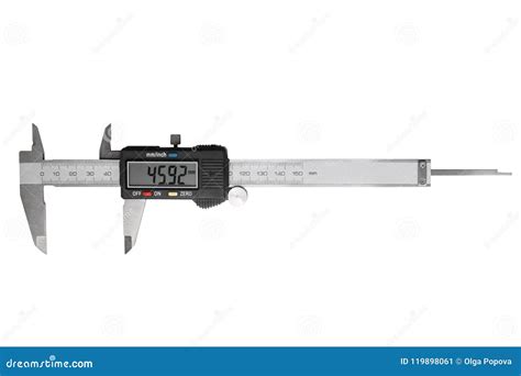 Electronic digital caliper stock image. Image of featured - 119898061
