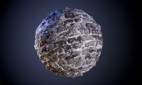 3D Game Asset Store - Cobblestone Snow Ice Seamless PBR Texture