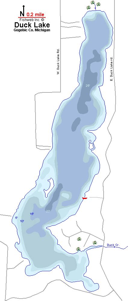 Lake Gogebic Depth Map Draw A Topographic Map