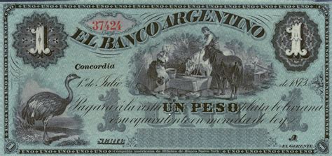 Banknote Index Argentina 1 Peso S1525