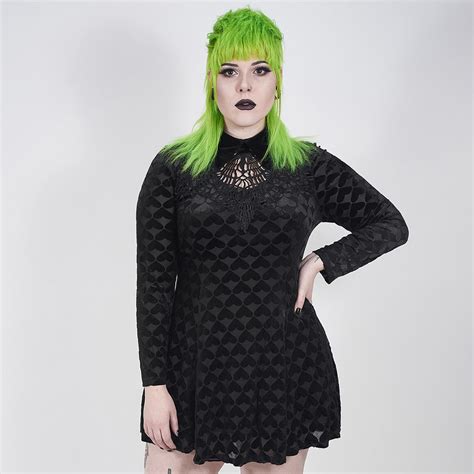 Goth Dark Night Vines Dress Punkravestore