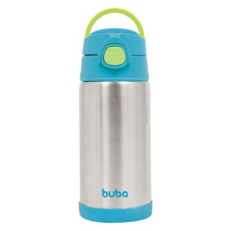 Garrafa Buba Azul - Garrafa Térmica Buba Parede Dupla Azul 400ml | Shopee Brasil