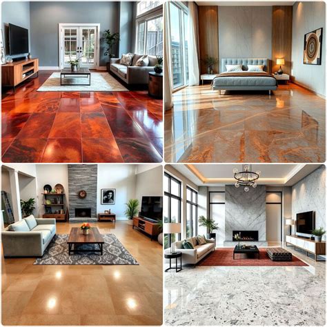 concrete floor finish types  modern home flooring