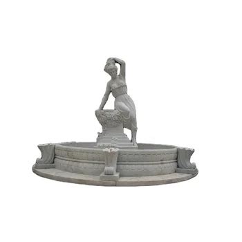 Nude Women Fountain Water Feature Wall Fountain Marble Water Fountain With Figure Statue For