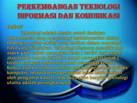 Perkembangan Teknologi Informasi Dan Komunikasi Di Indonesia