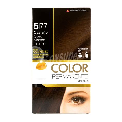 Deliplus Tinte coloracion permanente Nº 5 77 castaño claro marron intenso U