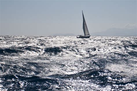 Sailboat On Rough Sea Stock Image Image Of Summer Sail 11151831