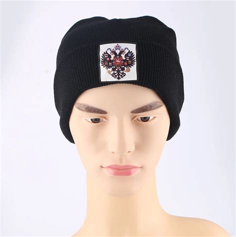 Древняя Российская империя флаг вязаные мужские шапки женские зимние ...