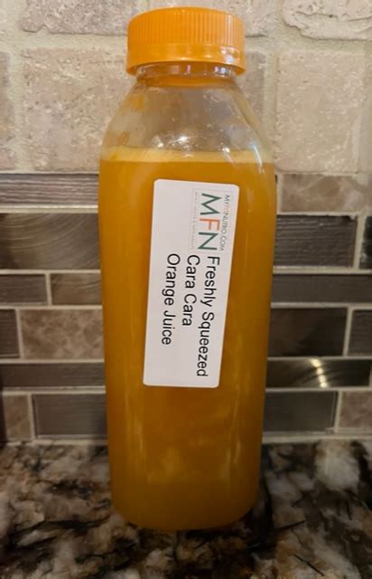 Freshly Squeezed Cara Cara Orange Juice - MyFitNutro