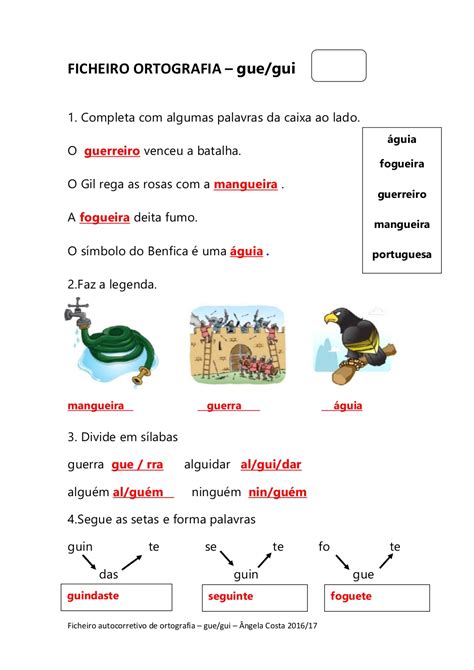 Palavras Com Gue Gui - Palavra Com Gue Gui - RETOEDU
