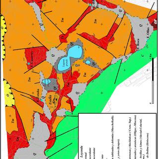 Mapa Geol Gico De Detalle Del Entorno M S Cercano De Las Lagunas De