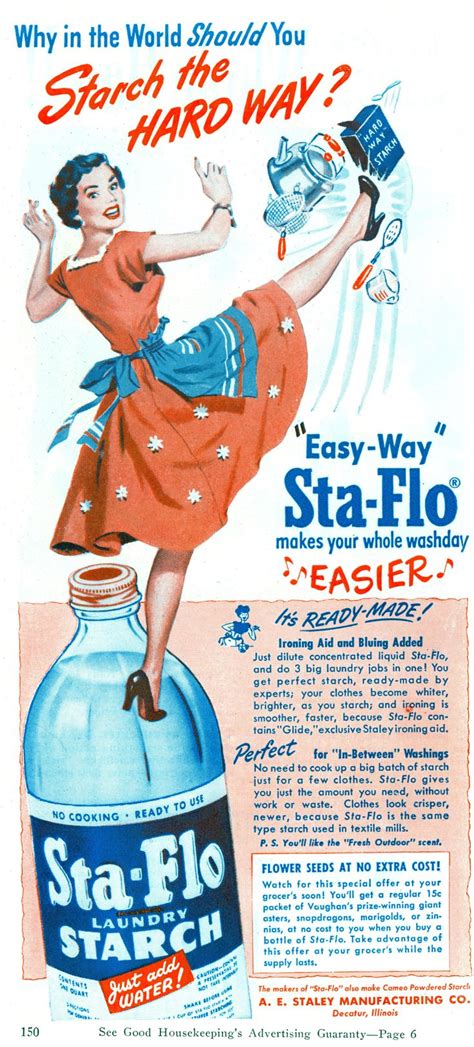 Sta Flo Laundry Starch Advertisement Retro Ads Vintage Ads Vintage