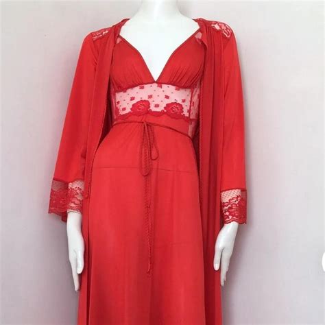 Gorgeous True Vintage S Red Lingerie Dress And Depop