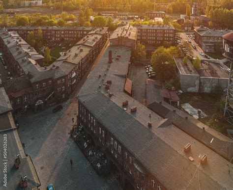 View Of The Church And The Nikiszowiec District In Katowice Historic