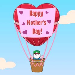 Hot Air Balloon Animation Happy Mother Day GIFDB
