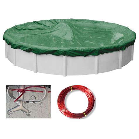Ripstopper® Green Winter Cover with Closing Kit for 21' Round Pool - PoolSupplies.com
