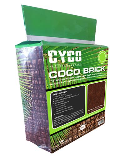 Cyco Coco Coir 5 KG Brick - Buy Online - RSG Hydroponics | Winnipeg, Canada