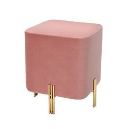 Burnett Savona Nude Velvet Stool SHOP NOW