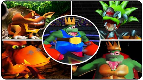 Donkey Kong 64 - All Bosses - YouTube