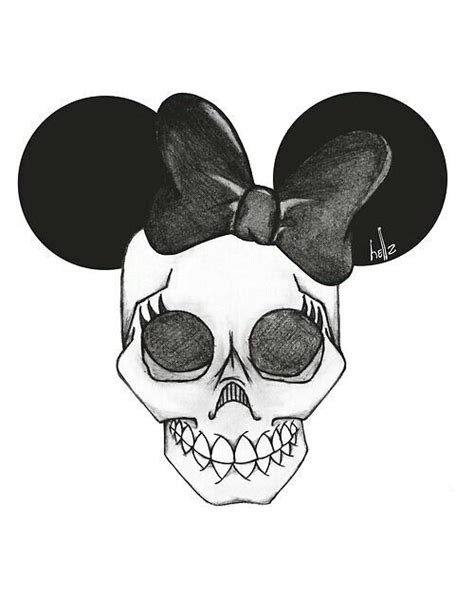 Awesome Love This Skulls Drawing Disney Tattoos Skull Drawing