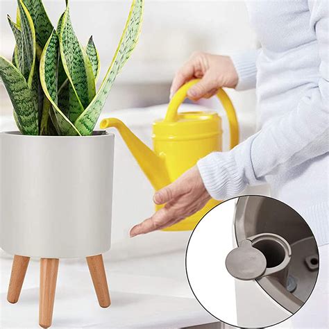 Abizoe Smart Flower Pots Self Watering Plant Pot With Watering