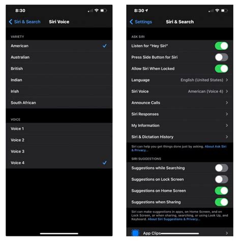 how to change siris voice