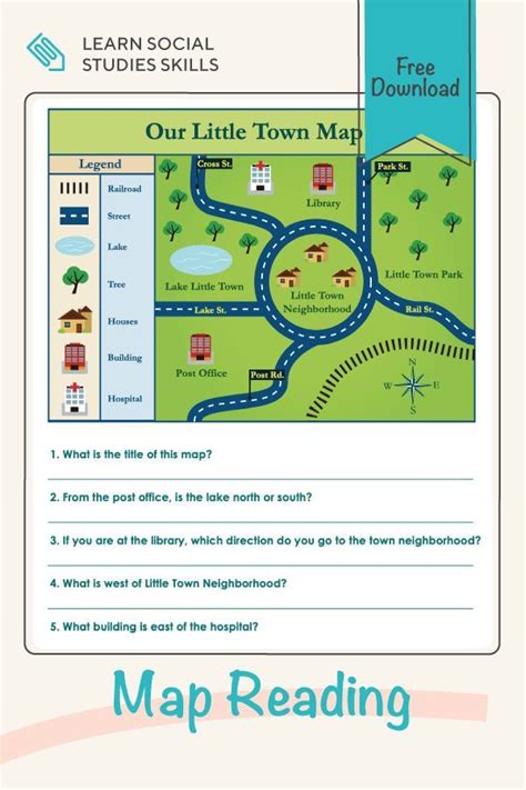 Map Reading Skills Worksheets