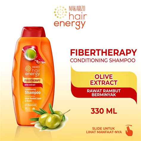 Jual Makarizo Hair Energy Fibertherapy Conditioning Shampoo Olive